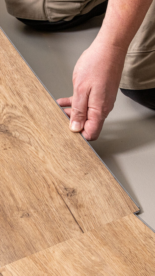 Designboden mit Klicksystem einfach schwimmend verlegen Verlegung von MEISTER Designboden